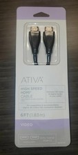 Ativa High Speed HDMI Cable 6 feet New In Box 3D for 1080p  10.2 Gbps bandwidth