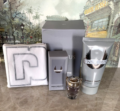 Paco Rabanne Invictus Eau De Toilette 0.17 fl.oz/ 5 ml + All Over Shampoo 2.5 oz