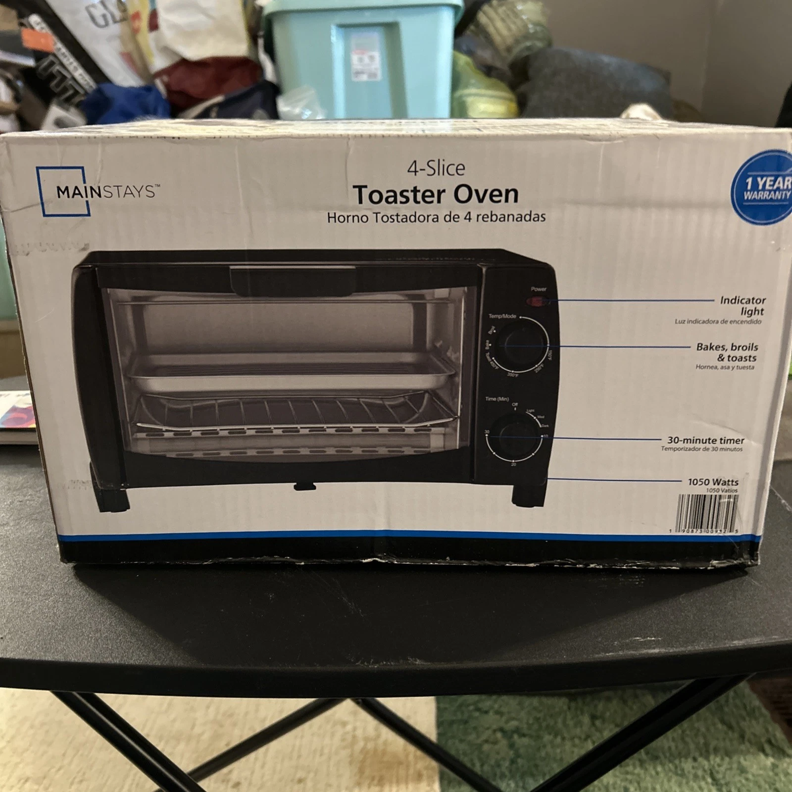 Mainstays 4 Slice Toaster Oven New in Box
Opens in a new window or tab