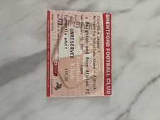 Pre-owned And Used Ticket Brentford V Brighton League 1, 10th February 2007