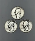 SILVER WASHINGTON QUARTERS LOT OF 3 1954 1955D 1956 NO RESERVE