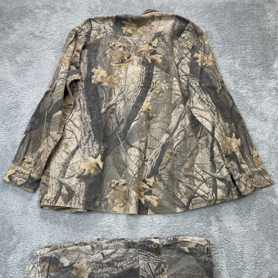Spartan Suit Mens Extra Large Camo Shirt Pants Hunting Realtree Cotton Camping - Image 4 of 4