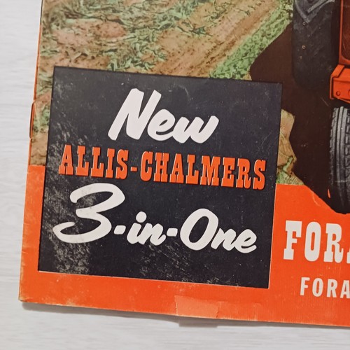 Vintage Allis Chalmers Advertising Tractor Booklet Ft 3 In 1 Forage Harvester - Picture 2 of 9