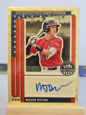 2026 Panini Stars & Stripes Prizm Mason Devine Auto GOLD VINYL 1/1 #NTS-MD