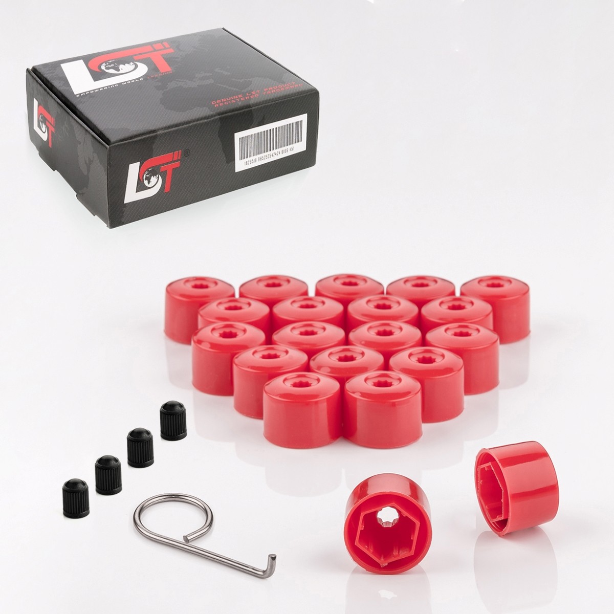 20x Shrouds Wheel Screw Caps Set Red 0 21/32in for BMW X3 X4 X5 X6 Z3