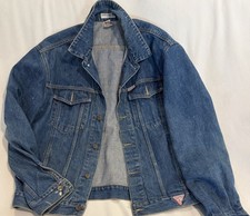 Vintage GUESS Georges Marciano Denim Jacket 1980s USA Made Trucker XL