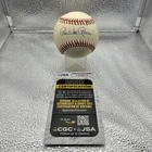 Pee Wee Reese, HOF, Signed ONL Baseball, Statue with Jackie Robinson JSA COA
