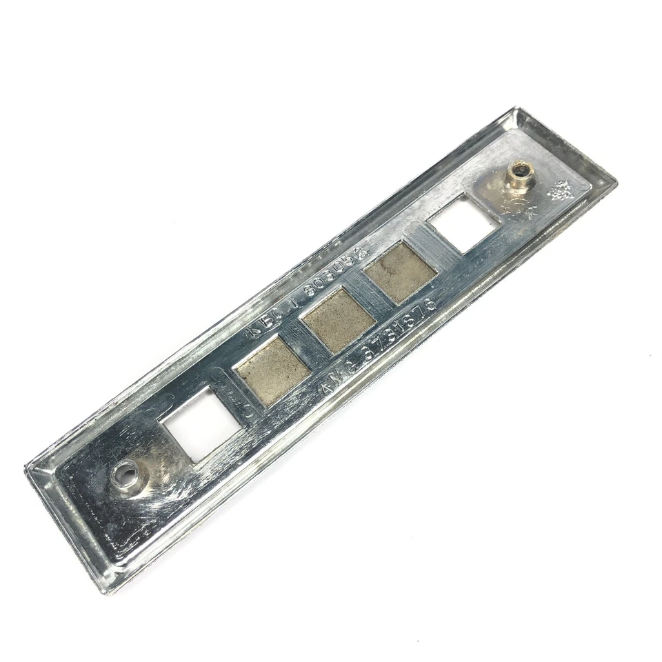 1984-1991 Jeep Grand Wagoneer Right Passenger Window Switch Bezel Trim Metal OEM - Image 4 of 4