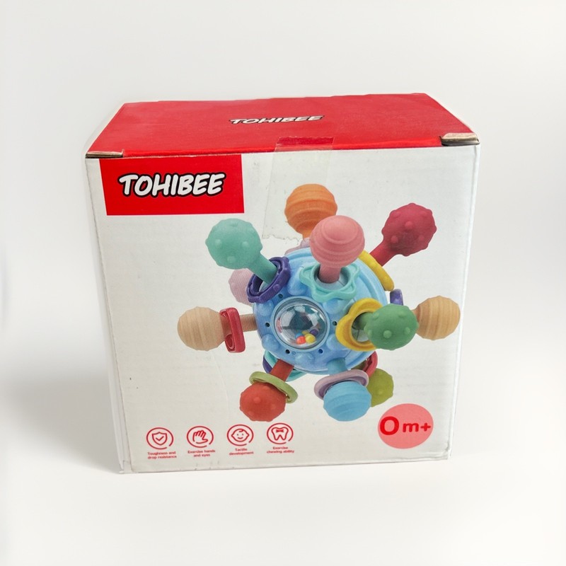 New Tohibee Montessori Baby Teething Sensory Toy for 0+ Months - Sealed In Box