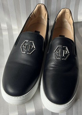 Schrankräu: originaler Philipp Plein Herren Slip-On-Sneaker  schwarz Gr. 43