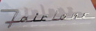 1955 Ford Fairlane Trunk Tail Gate Script Original chrome finish FOMOCO