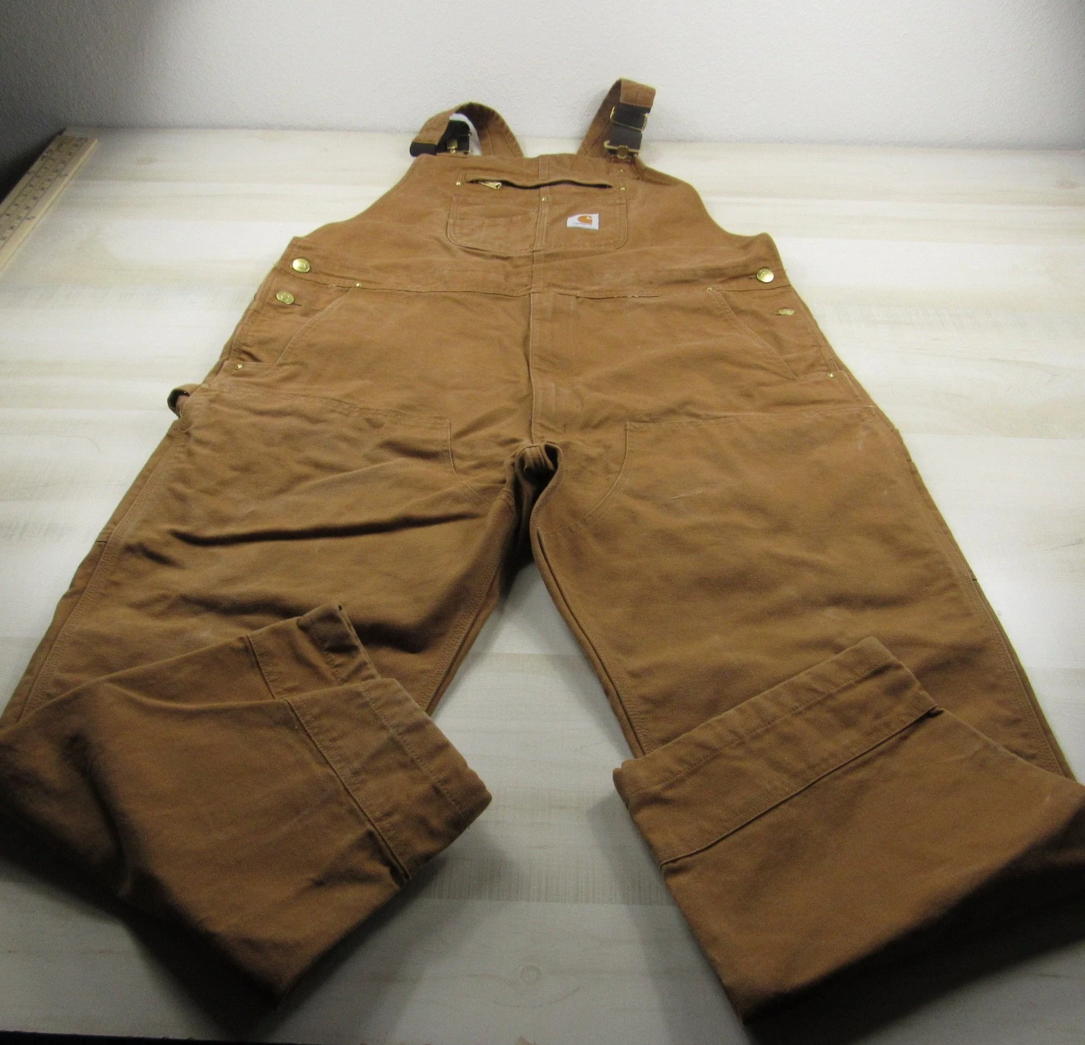 Carhartt Overalls Men 44x30 Brown Duck Bib Canvas Workwear Outdoor Relaxed Fit
Opens in a new window