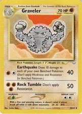 Graveler 30/64 Uncommon Neo Revelation Pokemon Unlimited Lightly Played
