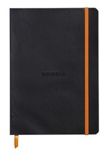 Rhodia Rhodiarama SoftCover Notebook 80 Lined Sheets 6 x 8 1/4 Black Cover
