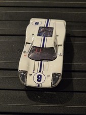 AFX Mega G Ford GT40 Mk IV 9 White J-9 HO Slot Car 22078