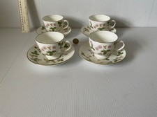 VINTAGE WEDGWOOD ENGLAND WILDE ERDBEERE 4 x T...
