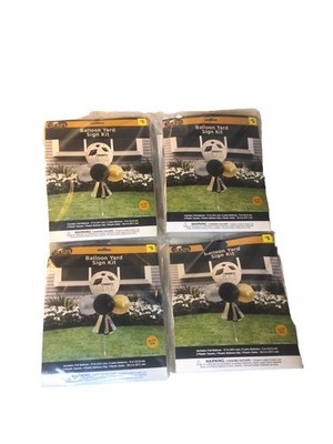 4 Graduation Balloon Yard/Lawn Sign Kits-New In Packages-Class of 2025- Lot of 4