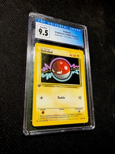 Voltorb (1st Edition) graded CGC 9.5 for sale on eBay