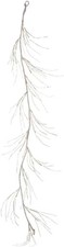 Raz Imports Lighted White Iced Garland with 48 White Lights Christmas Decor 6 Ft