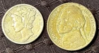 1945 Mercury Dime and 1943 P War Nickel 2 Coin Set