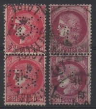 FRANCE 1938 : N° 373/376 TYPE CÉRÈS - PERFORÉ TS OBLITÉRÉ