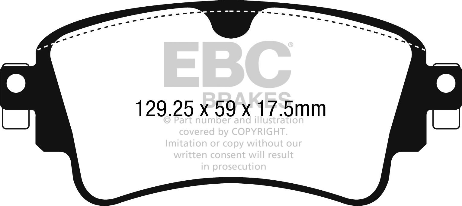 EBC DP62254 BRAKE PAD SET DISC BRAKE Rear
