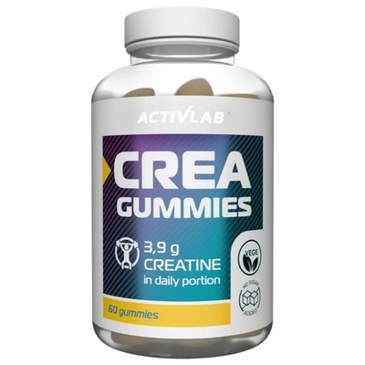 Activlab Crea Gummies, Kreatin-Monohydrat, Zitrone-Limette, 60 Gele