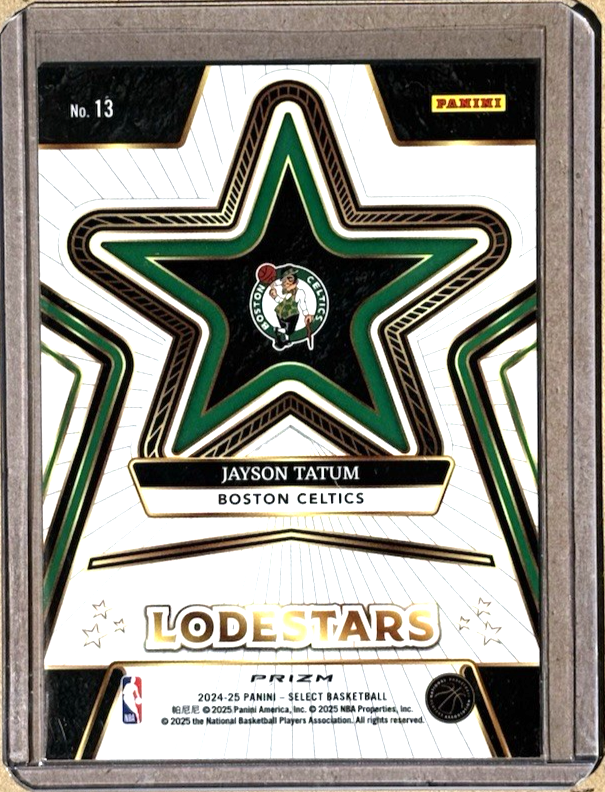 Jayson Tatum Silver Prizm 2024-25 Panini Select Lodestars