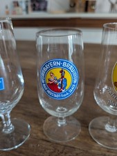 Altes Bierglas Bayern Br&auml;u Neustadt Pils Brauerei Biertulpe RAR