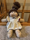 Cabbage Patch Kids Girl Doll Brown Hair Eyes Dimples, No Shoes/socks