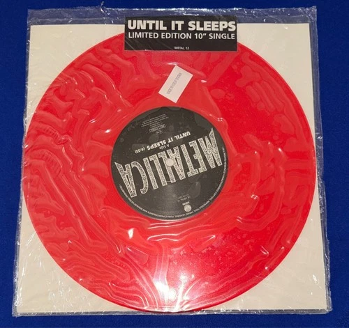 VTG SEALED Metallica Until It Sleeps 10" RED COLOR VINYL RECORD 2x4 LIVE