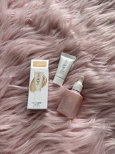 Huda Beauty Mini Duo Glowish Multidew Skin Tint 02 Fair Wishful Rose Oil New