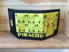 Pokemon Pikachu 2023 Trifold Wallet New Bioworld New Nylon Yellow Black Retro