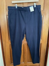 M  S Marks and Spencer Women's Cosy Jeggings US 16 UK 20 SHORT Navy Blue NWT