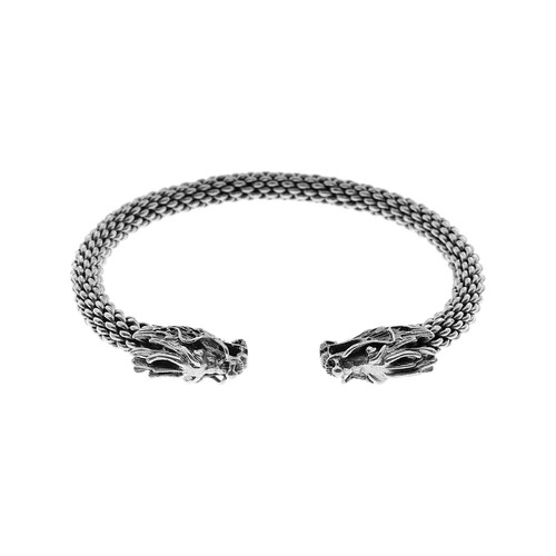 Argent Sterling Harley Dragon Bracelet British Fabriqué 925 Poinçonnée Tout Neuf - Photo 1/3