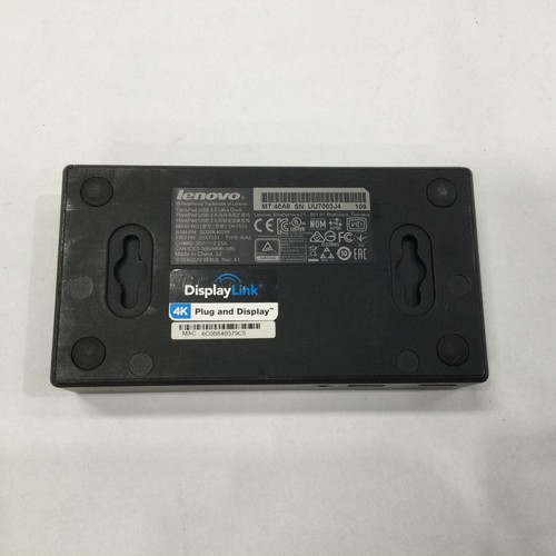 Lenovo ThinkPad USB 3.0 Ultra Dock 40A8 DK1523 Universal Docking Station HDMI DP - Picture 8 of 8