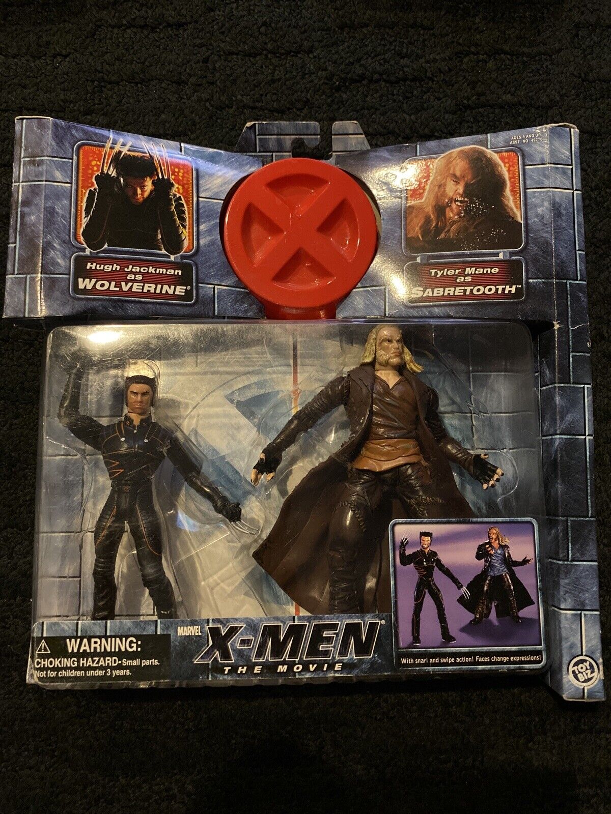 Yr 00 Marvel X Men The Movie Wolverine And Sabretooth 6 Inch Action Figures For Sale Online Ebay