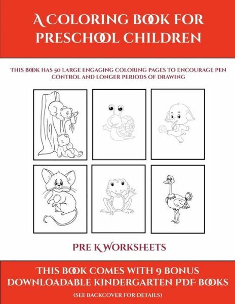 pre k worksheets a coloring book for preschool children this book has 50 extr for sale online ebay