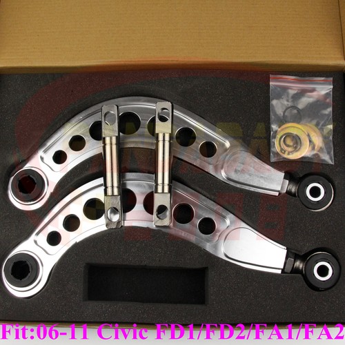 FOR CIVIC 06-11 FA1 FD1 FD2 R18 ADJUSTABLE REAR SUPENSION ADJUSTER CAMBER KIT - Picture 5 of 8