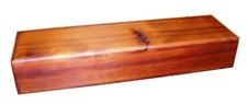 Large Cedar Fan Box / Feather Box 20 x 10 x 3 with Latch  Lining Options