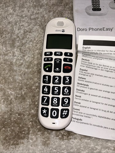 Doro PhoneEasy 100w Single Weiß Seniorentelefon Dect Telefon - Bild 2 von 6