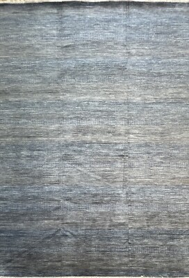Marvelous Modern - Grass Design - Contemporary Neutral Rug - 8.11 x 12 ft.