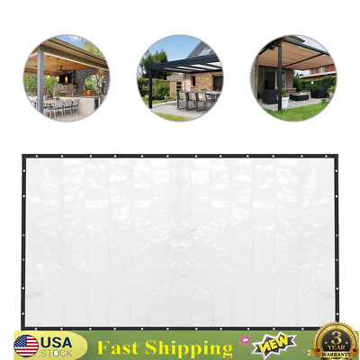 #ad 8*20FT Heavy Duty Industrial Commercial PVC Vinyl Clear Curtain Walls Waterproof $79.44