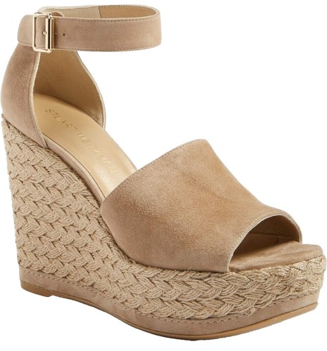 Tory Burch Benton Open Toe Espadrilles Slides Kid Suede  display picture 1