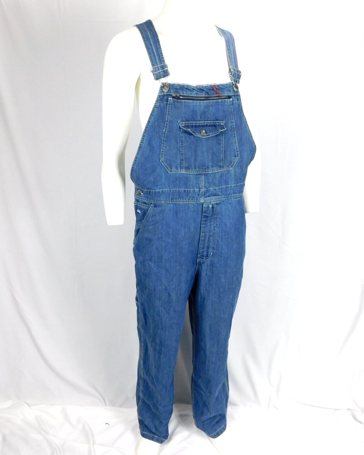 Craftsman Men Blue Denim Jean Bib Overalls Carpenter… Gem