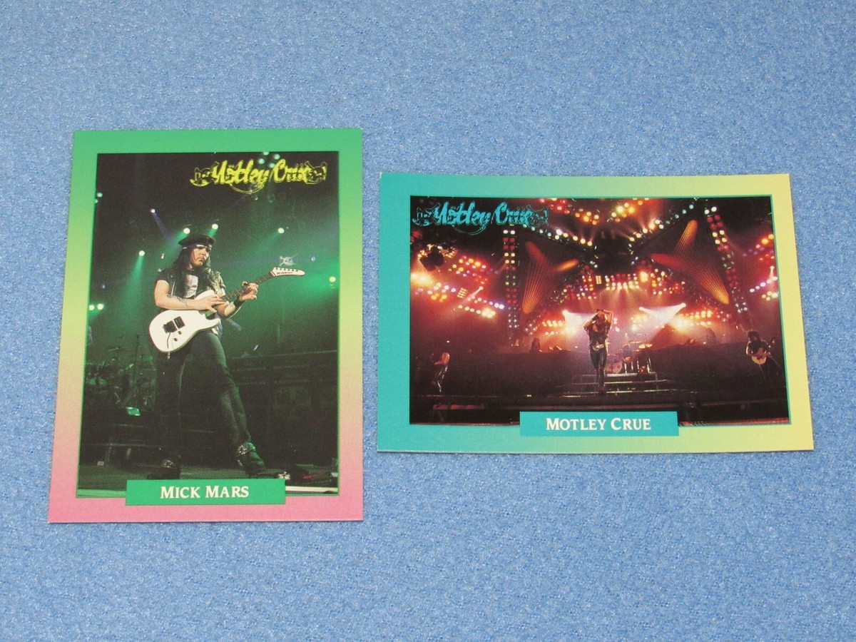 激レア！MOTLEY CRUE メンバー全員サイン入り写真カード 1991 Rock Cards MOTLEY CRUE 10 Card Lot (Vince Neil, Tommy