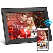 Skyrhyme 10.1 Inch Digital Picture Frame with 32GB Storage Frameo WiFi Digita...