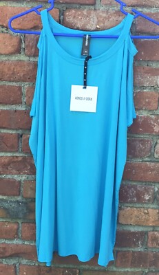 Women s Agnes and Dora Scoop Neck Essential Blue Tank Size XL NWT Plus Size