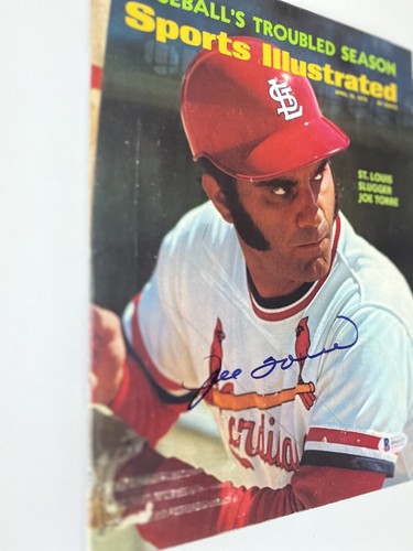 Joe Torre Cardinals Signed Autographed Sports Illustrated Magazine - Beckett BAS - Picture 2 of 6