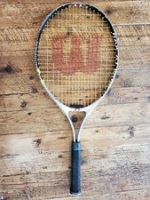 Used Wilson Titanium Rak-at-Tak 25 Tennis Racket 3 7/8" grip 25"L See Pics